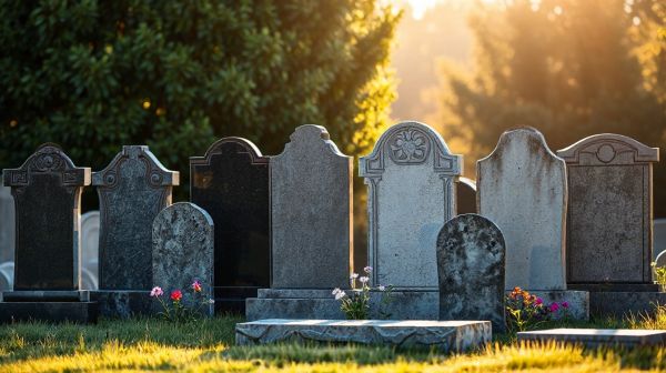 Sélection de pierres tombales élégantes pour un hommage intemporel